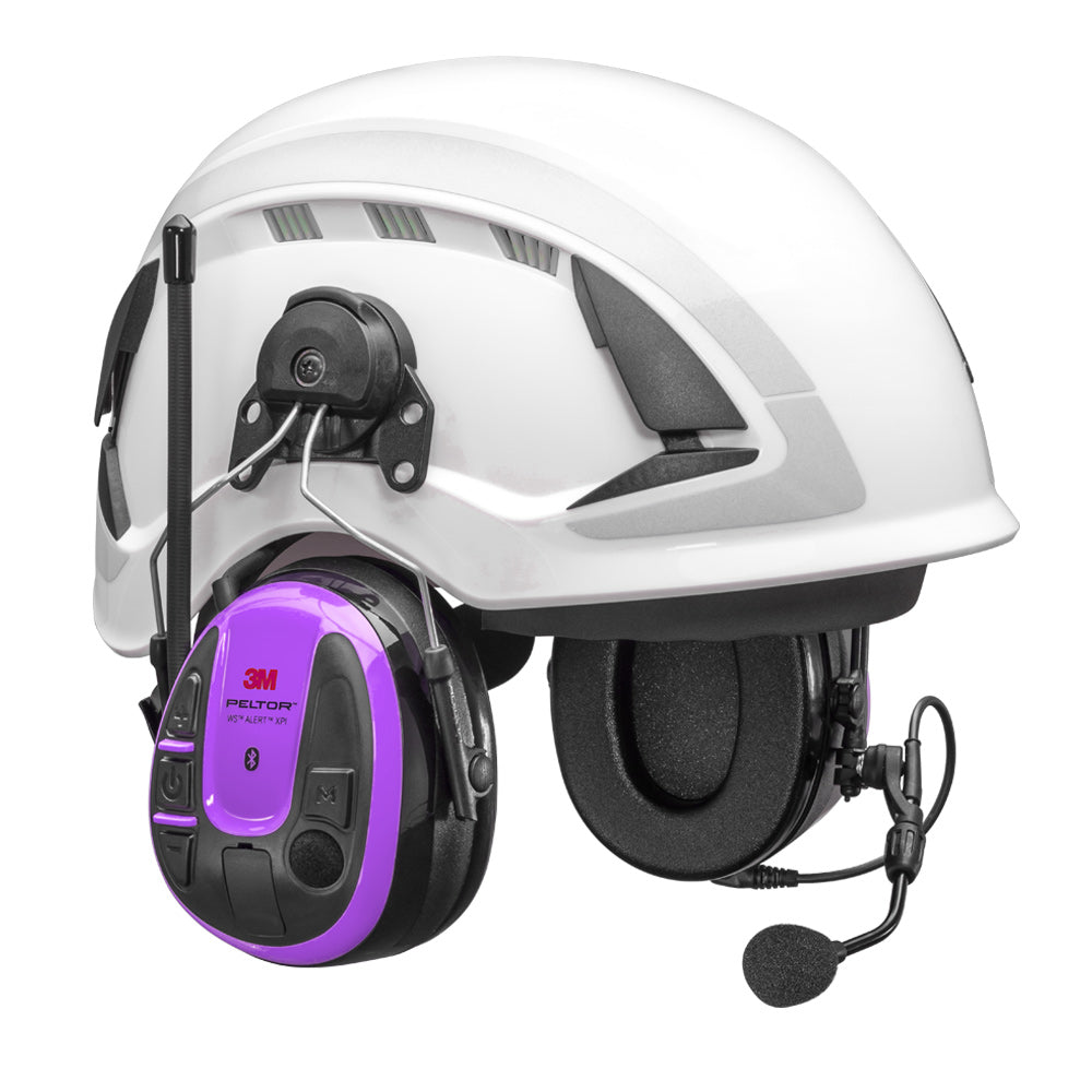 3M™ PELTOR™ WS ALERT XPI+ Bluetooth FM Radio Helmet Mount Headset